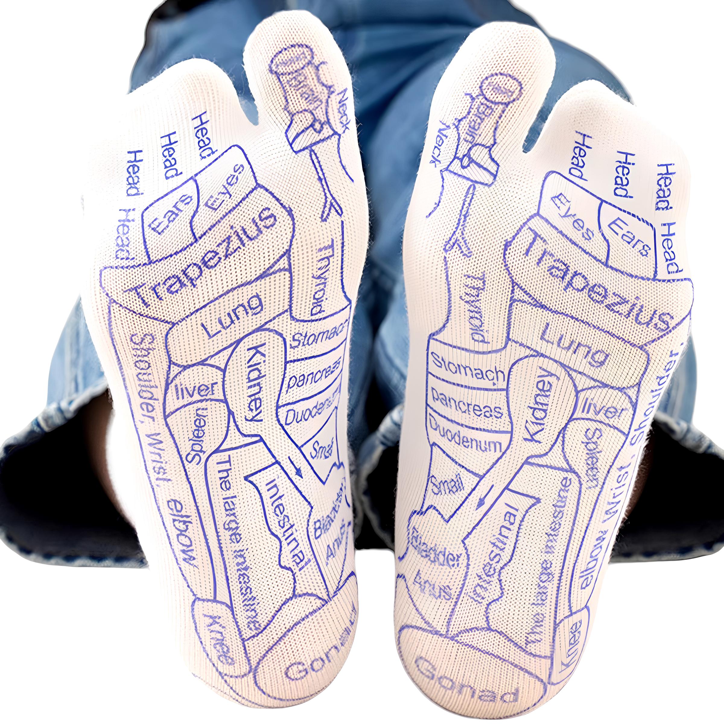 Refleksoloji Çorapı - Beyaz | Lucisumbra