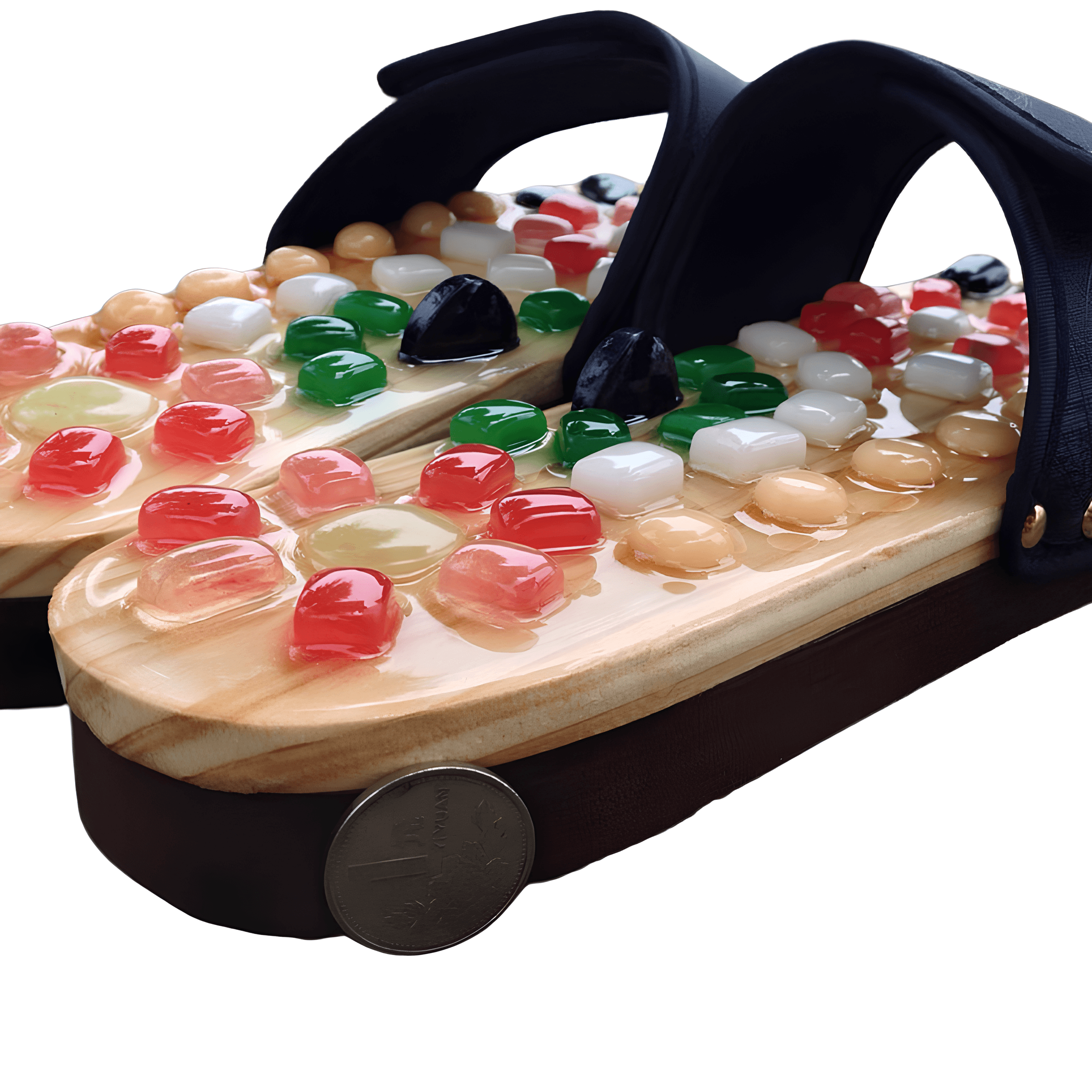 Doğal Taşlı Akupunktur Terlik - Topuk Dikeni İçin | Lucisumbra