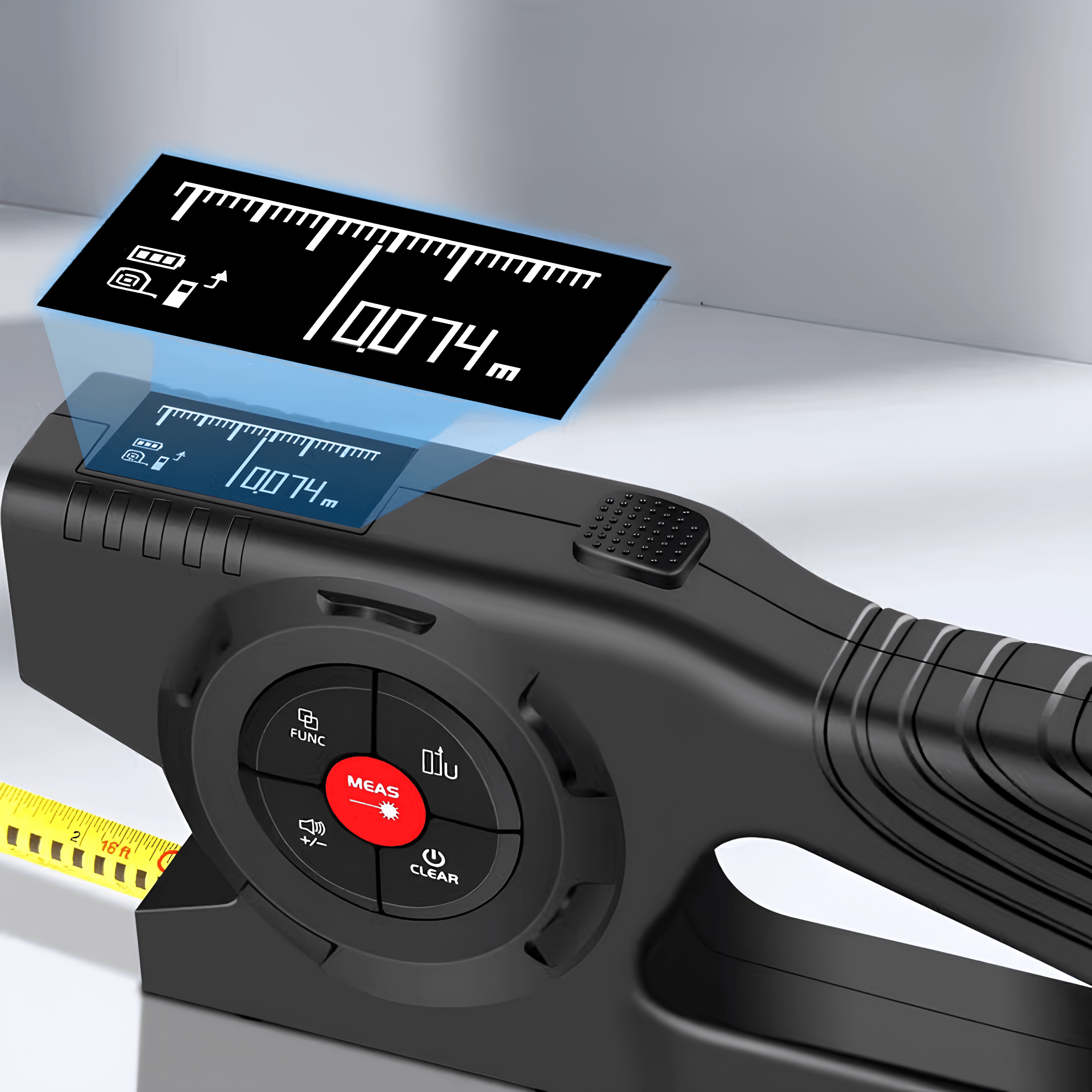 Dijital Lazer Metre - Hızlı Ve Hassas Ölçüm, Siyah | Lucisumbra