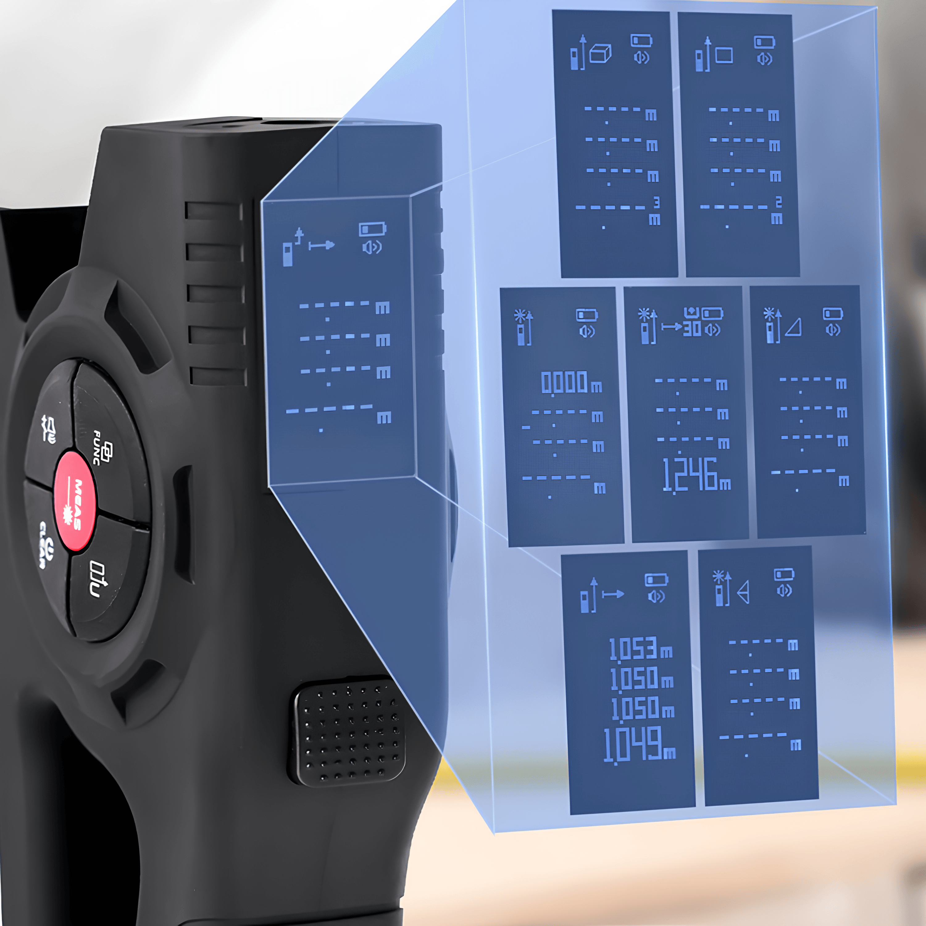 Dijital Lazer Metre - Hızlı Ve Hassas Ölçüm, Siyah | Lucisumbra