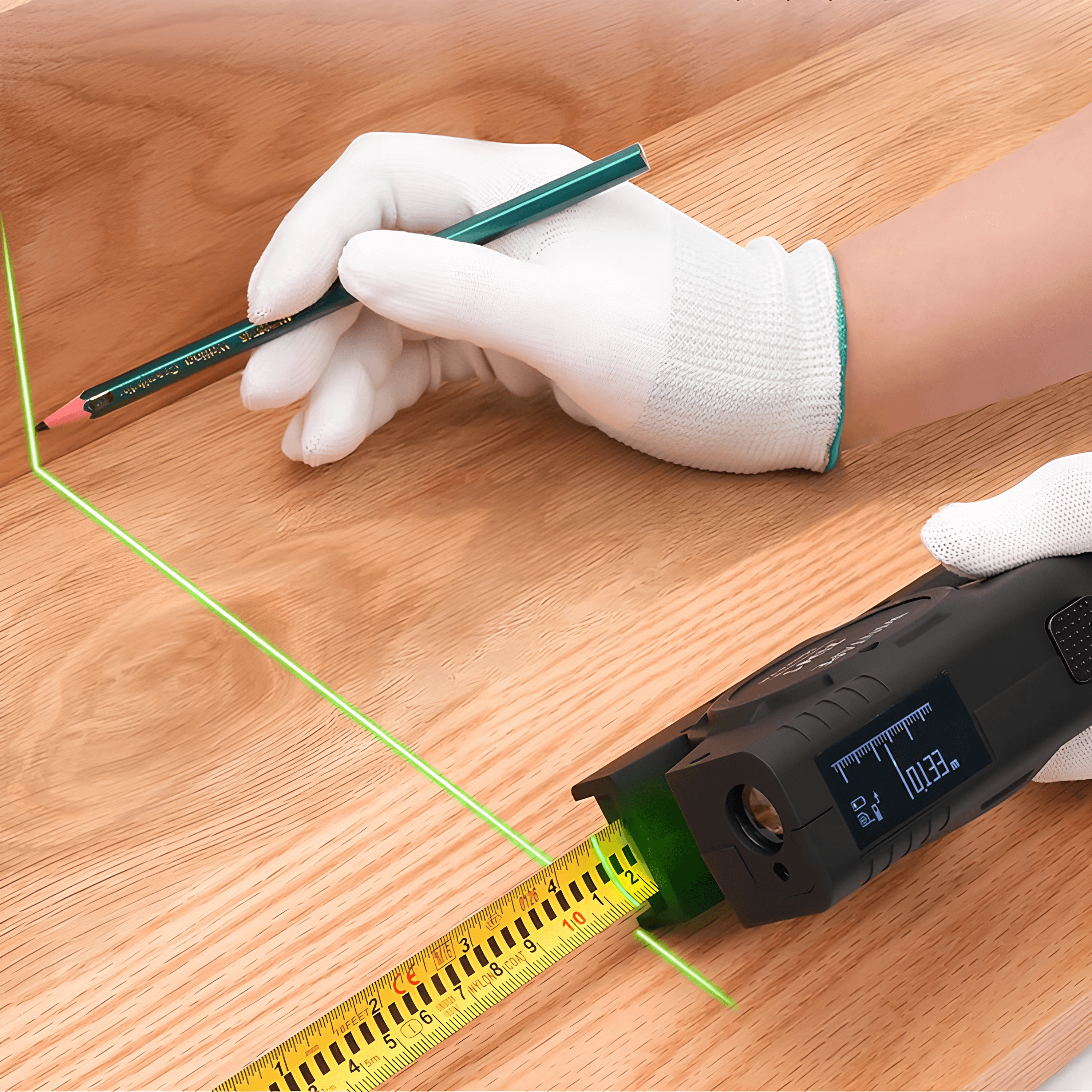 Dijital Lazer Metre - Hızlı Ve Hassas Ölçüm, Siyah | Lucisumbra