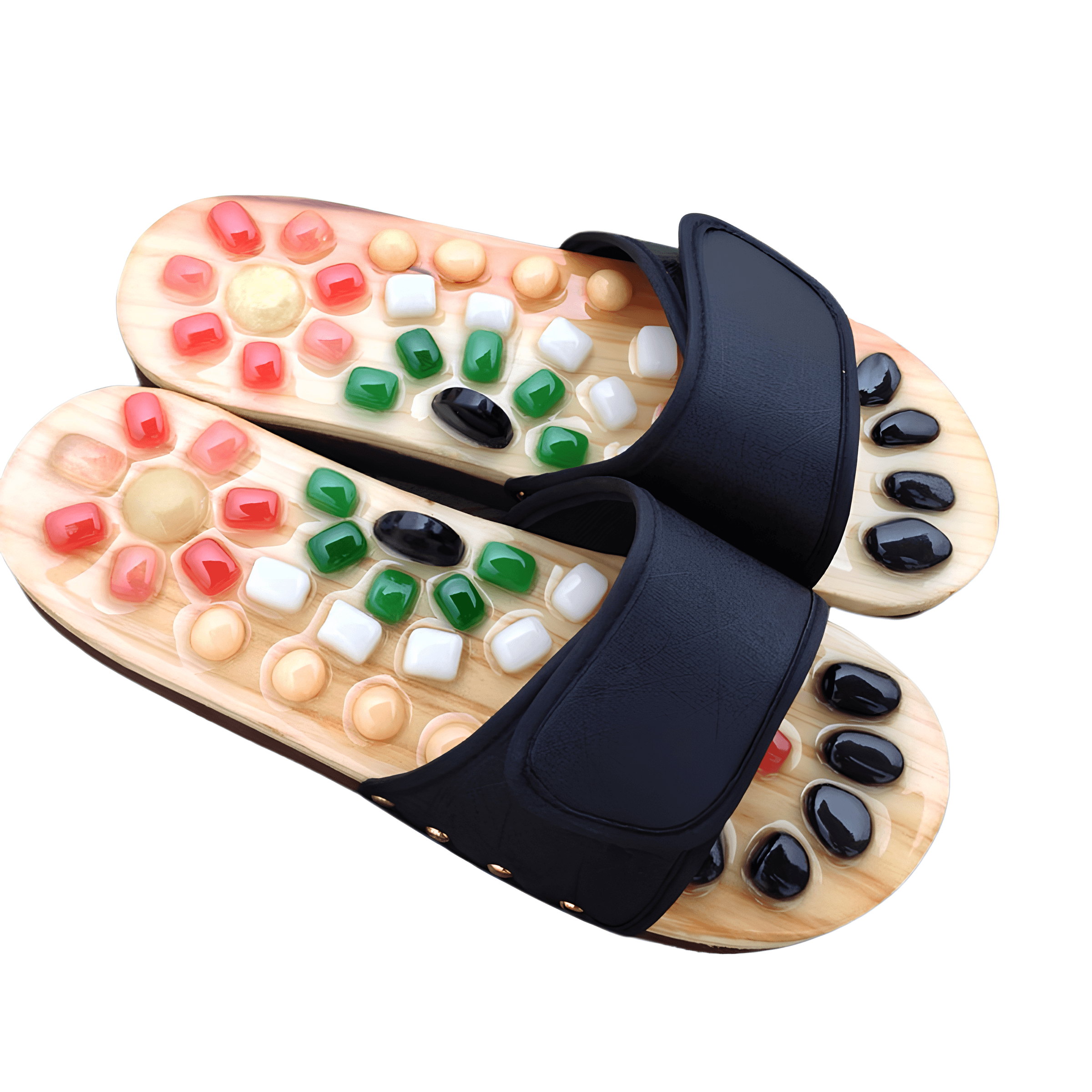 Doğal Taşlı Akupunktur Terlik - Topuk Dikeni İçin | Lucisumbra