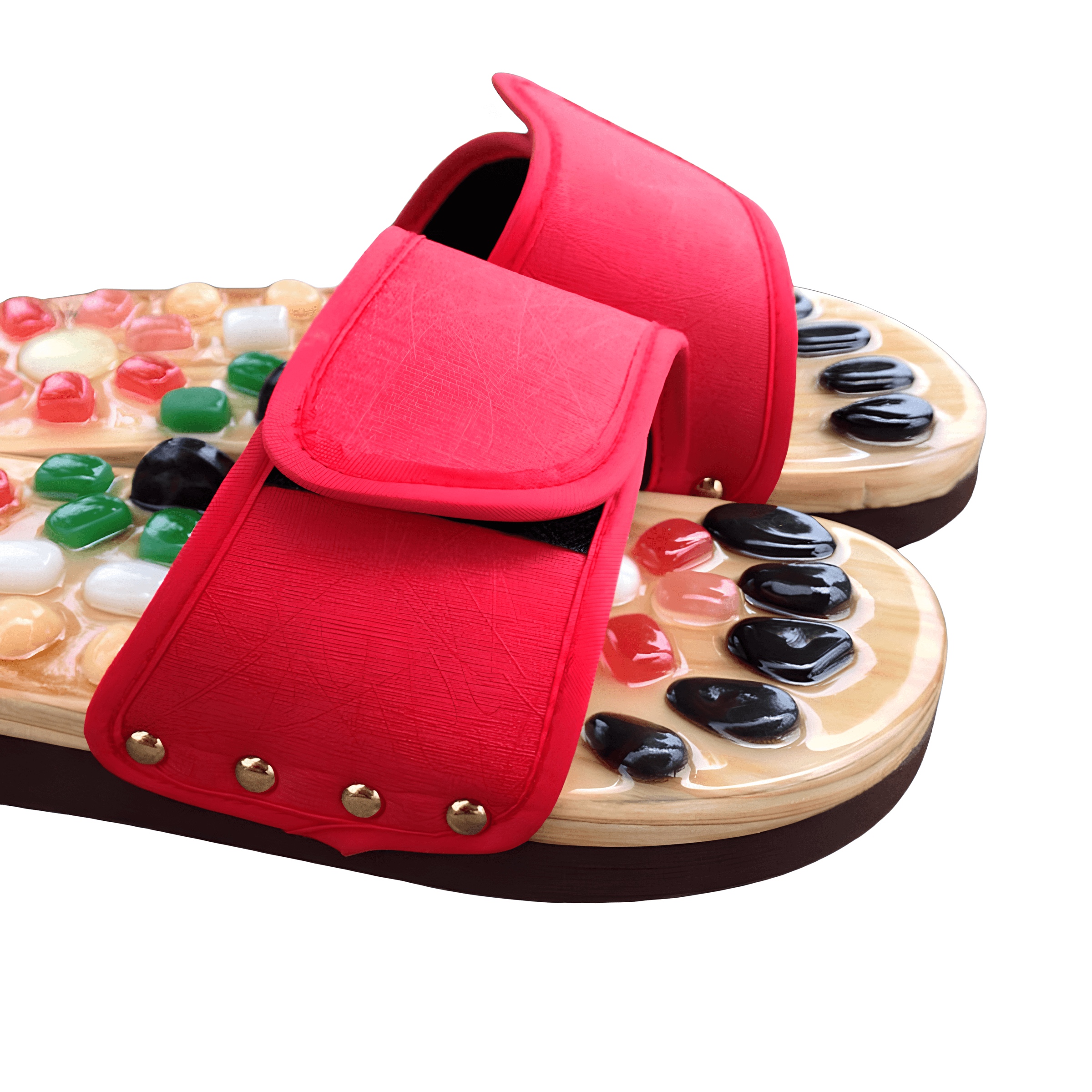 Doğal Taşlı Akupunktur Terlik - Topuk Dikeni İçin | Lucisumbra