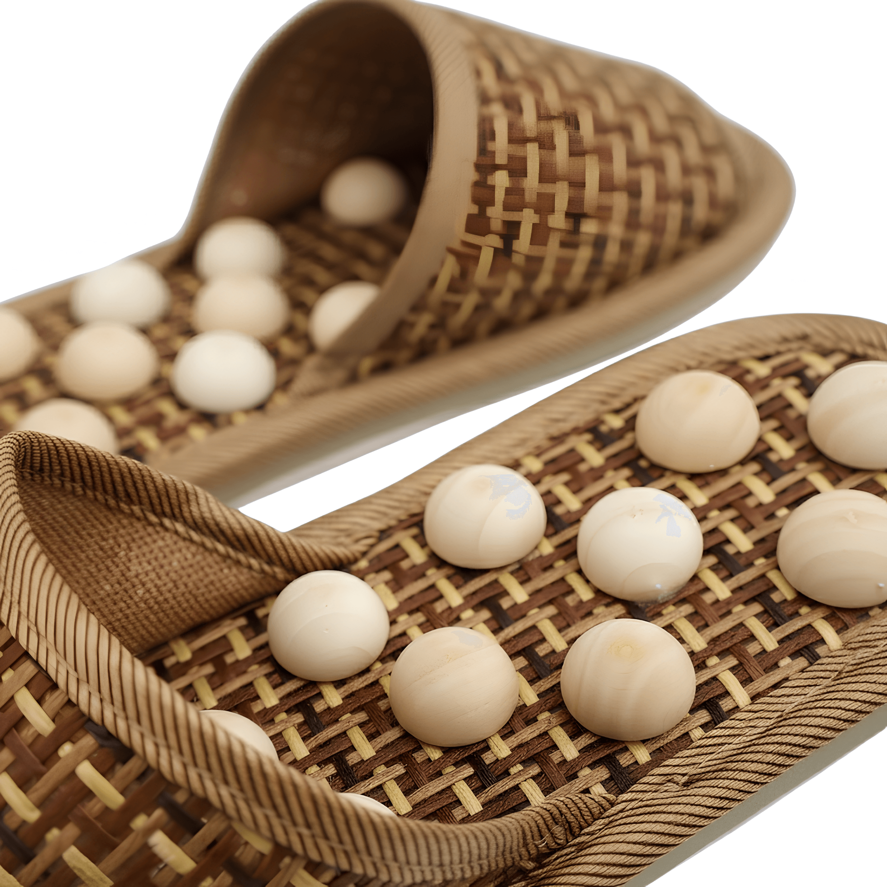 Doğal Ahşap Akapunktur Terlik - Topuk Dikeni İçin | Lucisumbra