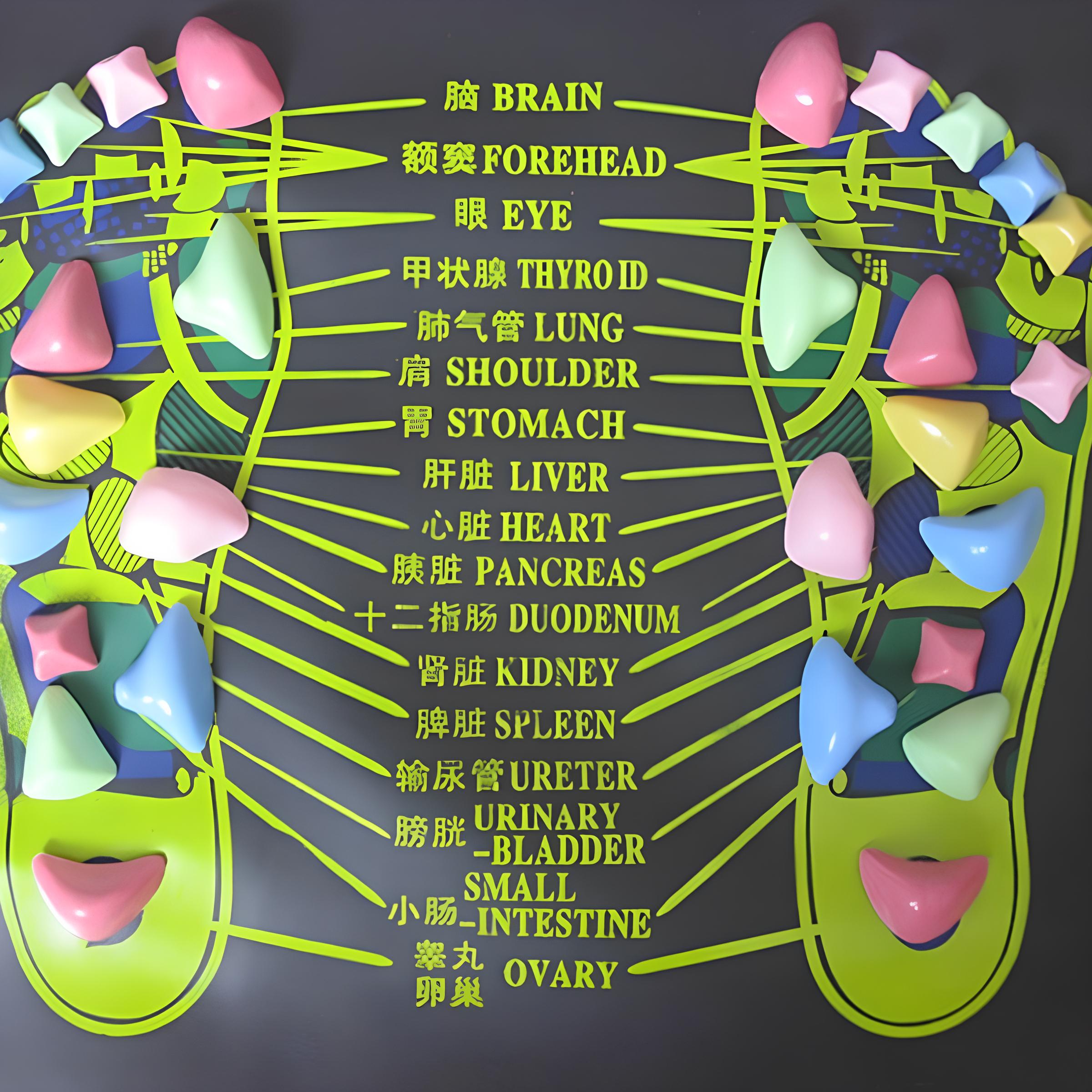 Refleksoloji Masaj Matı - Siyah | Lucisumbra