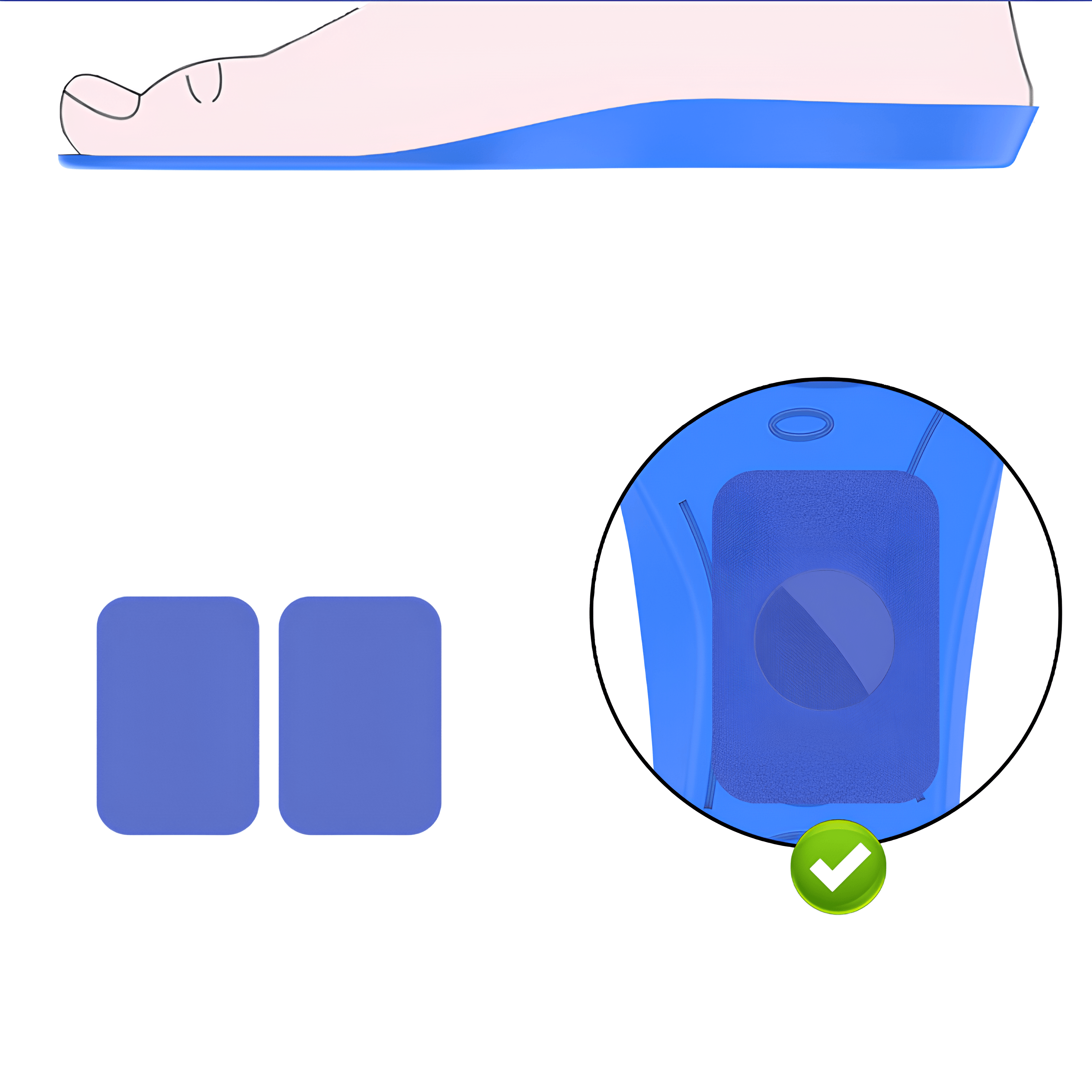 AirTag’li Ayakkabı Tabanı - Çocuklar için, Mavi | Lucisumbra