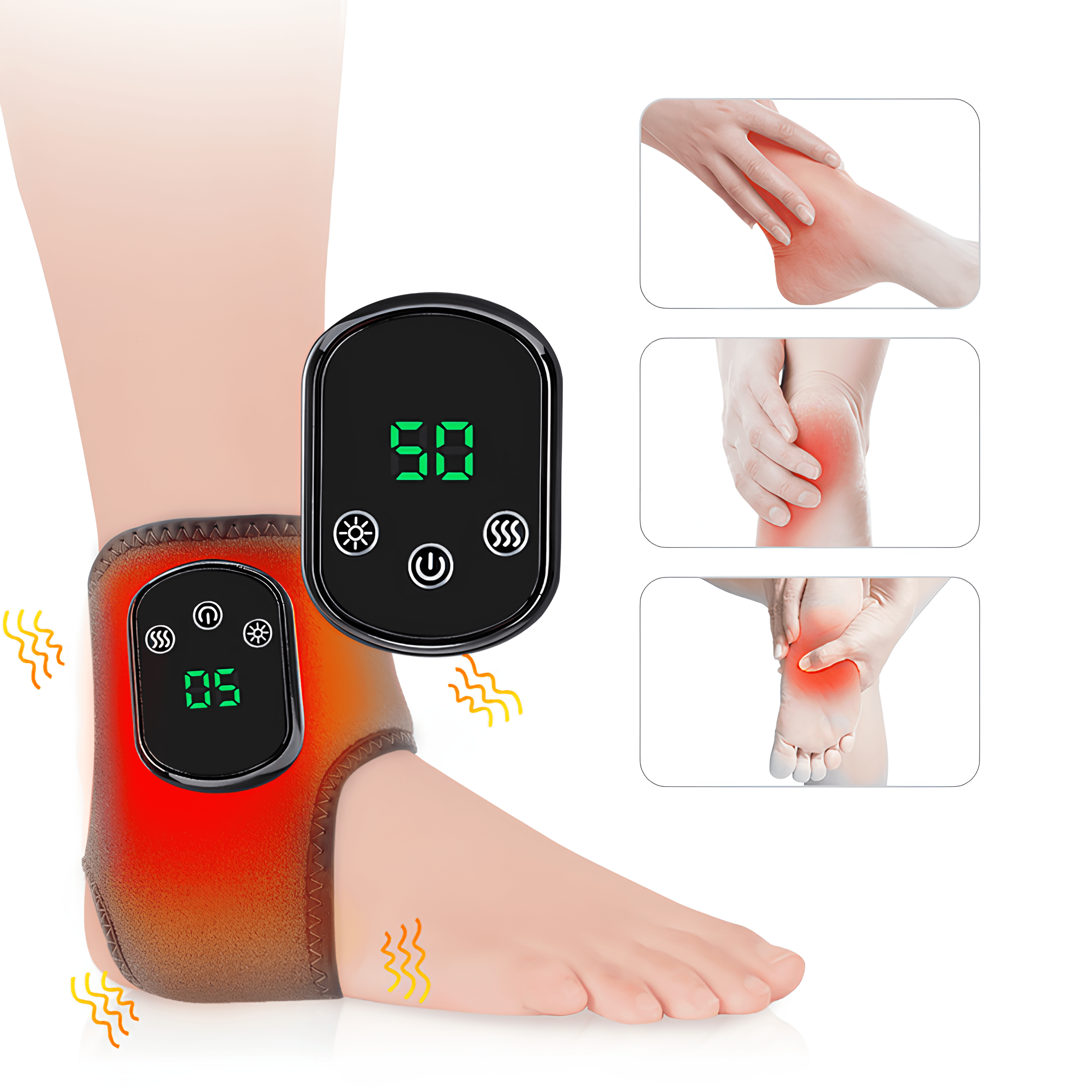 Termak Ayak Bilekliği - Topuk Dikeni İçin, Gri | Lucisumbra