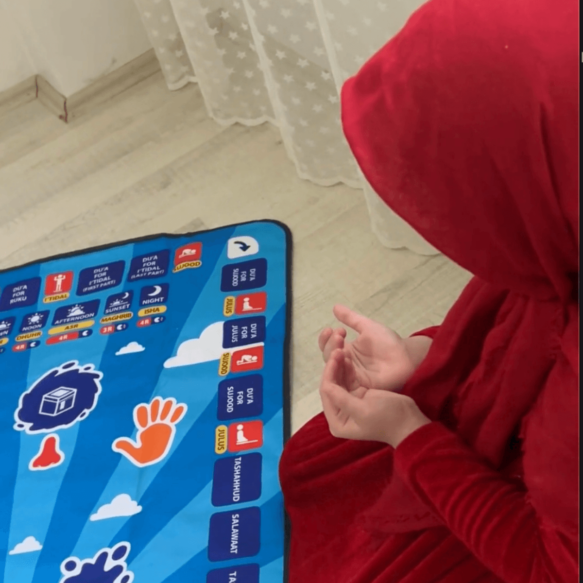 Akıllı Seccade - Çocuk, Mavi | Lucisumbra