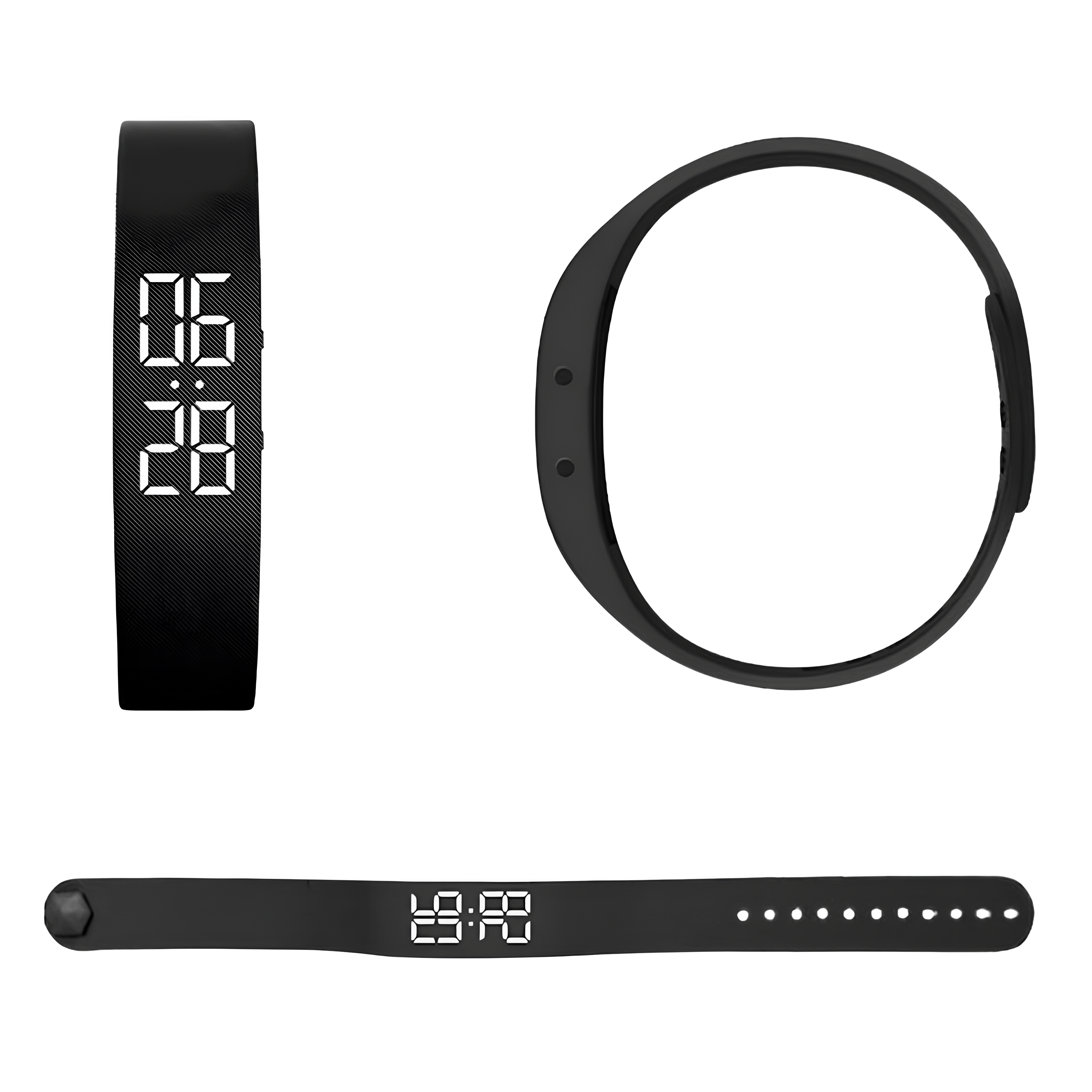 Titreşimli Akıllı Uyandırma Bilekliği - Siyah | Lucisumbra